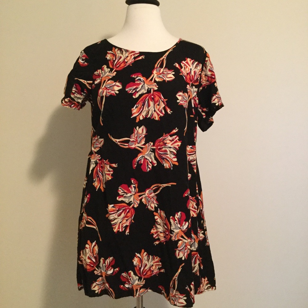 OBEY Printed Dress/Tunic Size S